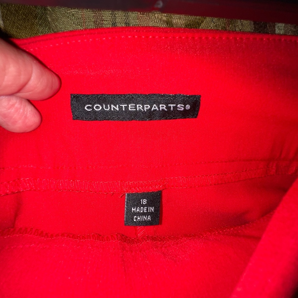 Counterparts Women's Vibrant Red Skinny Leg Pants - Picture 4 of 4